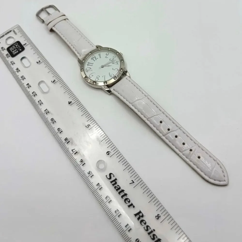 Silver & White Men’s Watch